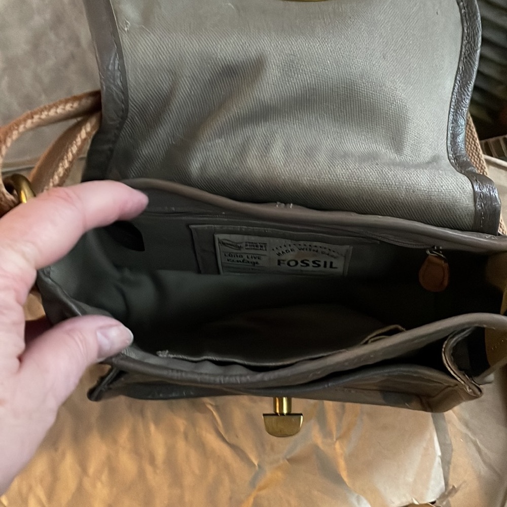 Fossil purse - gray leather - Picture 6 of 7